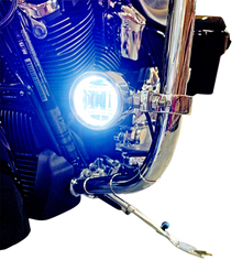 CUSTOM DYNAMICS Fog Light - Chrome - Clear Lens PB-FOG-TKE-C
