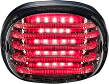 CUSTOM DYNAMICS Taillight - with Top License Plate Illumination Window - Smoke PB-TL-LPW-S