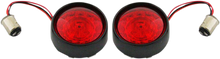 CUSTOM DYNAMICS Bullet Turn Signal - 1157 - Gloss Black - Red Lens PB-BB-RR-1157BR