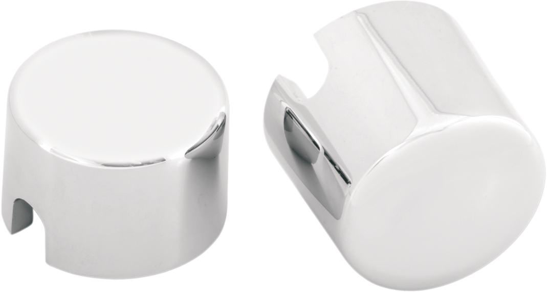 DRAG SPECIALTIES Axle Caps - Chrome - Rear - Pair - '00-'07 Softail W16-0333