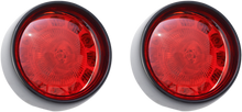 CUSTOM DYNAMICS Bullet Turn Signal - 1156 - Gloss Black - Red Lens PB-BB-R-1156BR