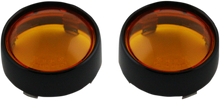 CUSTOM DYNAMICS Bullet Signal Lenses - Black/Amber PB-B-BEZ-BA