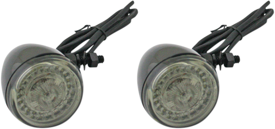 CUSTOM DYNAMICS ProBEAM® Turn Signals - Gloss Black/Smoke Lens - Universal PB-UNV-FTS-AW-B