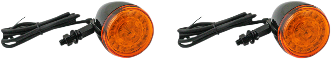 CUSTOM DYNAMICS ProBEAM® Turn Signals - Gloss Black/Amber - Universal PB-UNV-TS-A-B