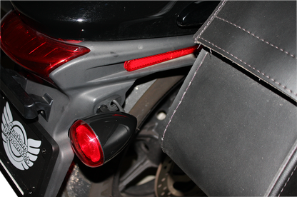 CUSTOM DYNAMICS ProBEAM® Turn Signals - Gloss Black/Red - Universal PB-UNV-RTS-R-B
