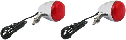 CUSTOM DYNAMICS ProBEAM® Universal Turn Signals - Chrome/Red PB-UNV-RTS-RR-C