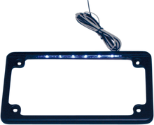 CUSTOM DYNAMICS LED License Plate Frame - Black LPF-HRZ-B-LP