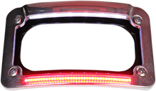 CUSTOM DYNAMICS Dual-LED License Place Frame - Indian - Chrome CD-LP-IND-C