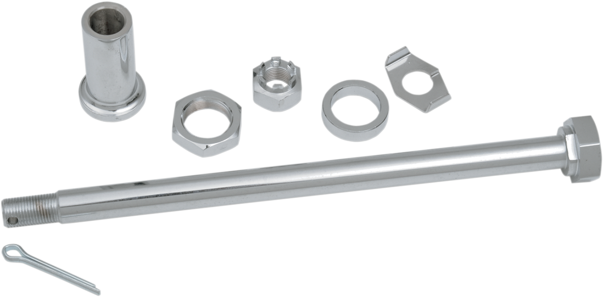 DRAG SPECIALTIES Axle Kit - Rear - Chrome - '67-'72 Electra Glide 16-0268-BC