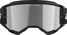 ALPINESTARS GOGGLES Vision 3 Goggle - Wordmark - Black - Silver Mirror Lens 5103225-1456