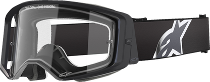 ALPINESTARS GOGGLES Vision 8 Goggle - Corp - Black - Clear Lens 5100825-1425