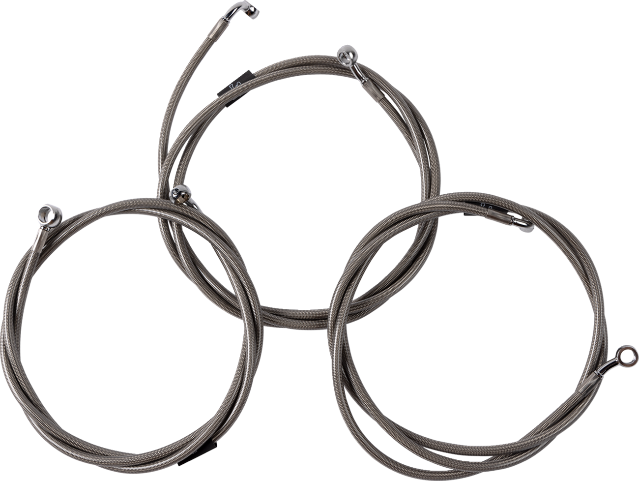 LA CHOPPERS Brake Line - Chrome LA-8059B08