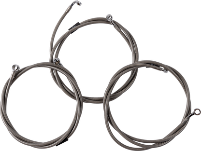 LA CHOPPERS Brake Line - Chrome LA-8059B08