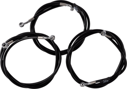 LA CHOPPERS Brake Line - Black LA-8059B13B