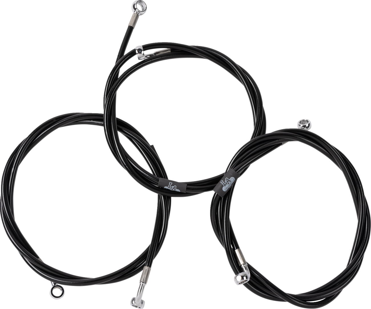 LA CHOPPERS Brake Line - Black LA-8059B08B