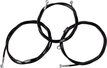 LA CHOPPERS Brake Line - Black LA-8059B19B