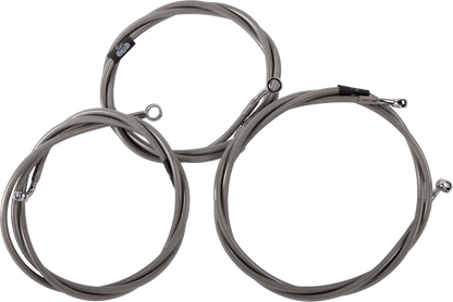 LA CHOPPERS Brake Line - Chrome LA-8059B19