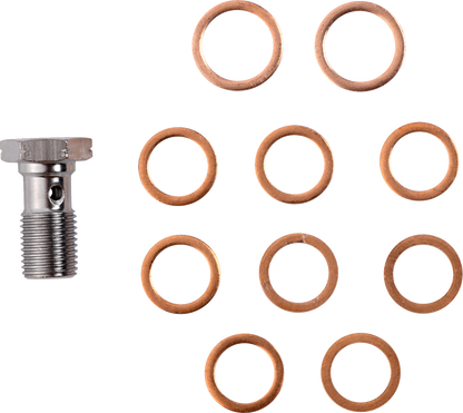 LA CHOPPERS Brake Line - Chrome LA-8059B19