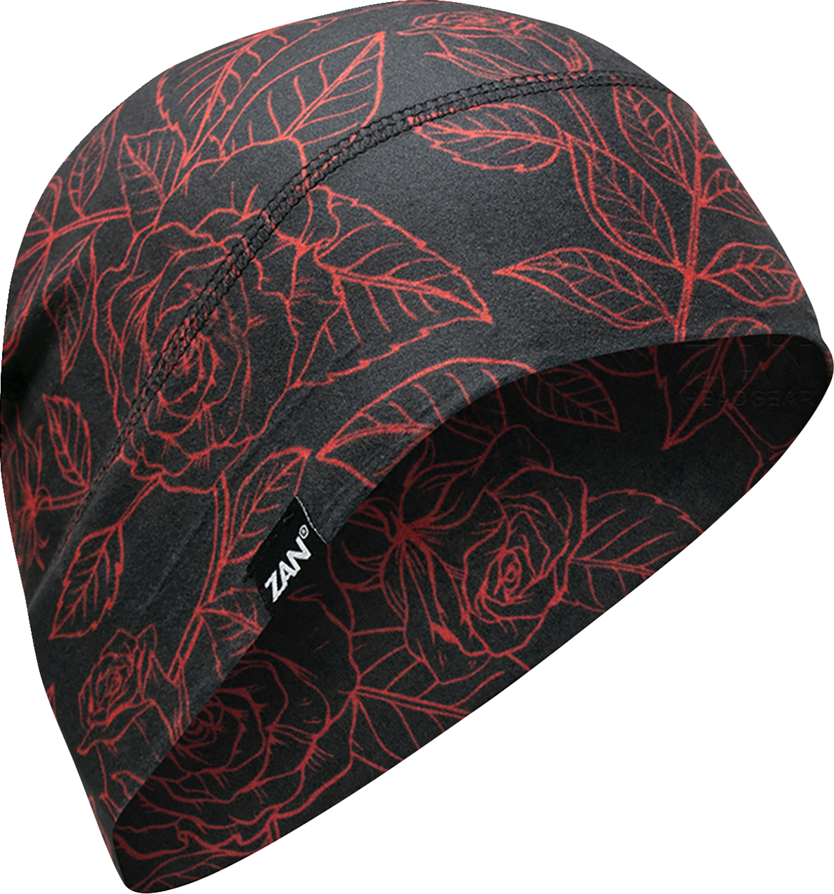 ZAN HEADGEAR SportFlex® Beanie - Red/Black Roses WHLL206