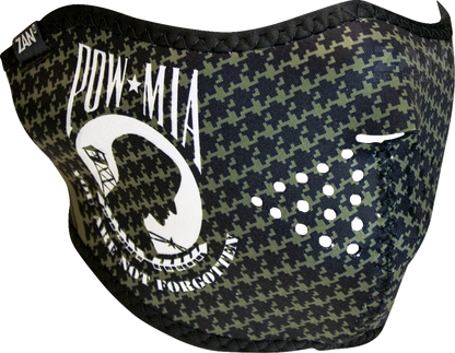 ZAN HEADGEAR Neoprene Half Mask - POW MIA WNFM037H