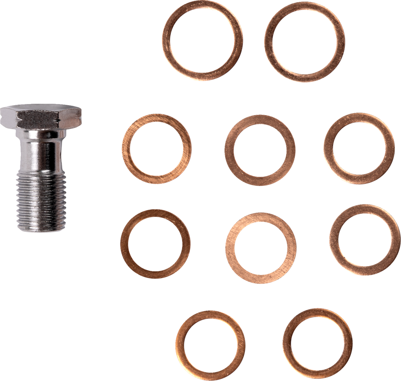LA CHOPPERS Brake Line - Chrome LA-8059B08