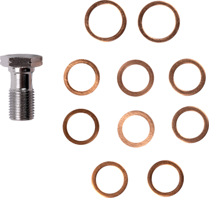 LA CHOPPERS Brake Line - Chrome LA-8059B08