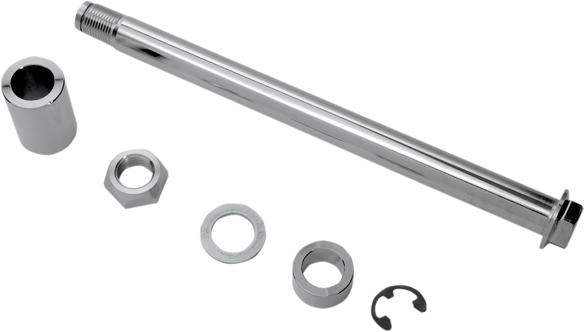 DRAG SPECIALTIES Axle Kit - Rear - Chrome - '08-'17 Softail W16-0336