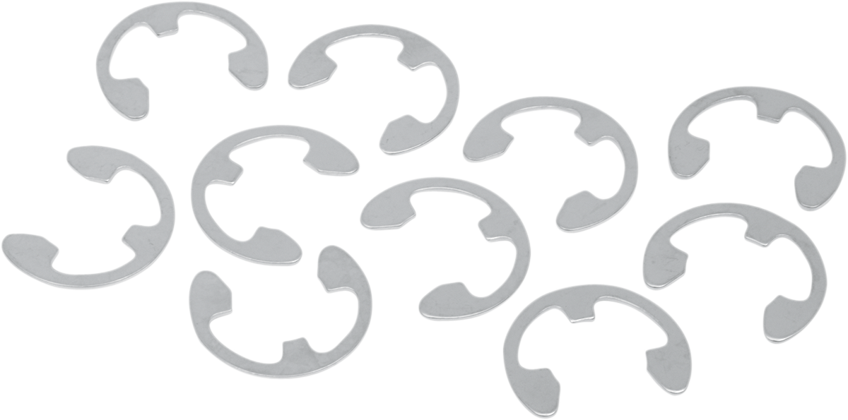 DRAG SPECIALTIES Axle Nut Retainers - Rear - Chrome - 10 Pack - '08-'25 Harley-Davidson W16-0336-C