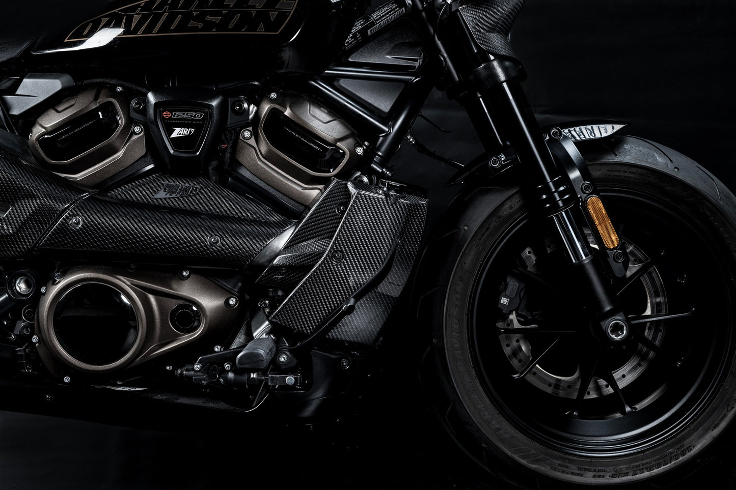 Zard Carbon Fiber Radiator Covers and Side Panel Kit for Harley Davidson Sportster S 1250
