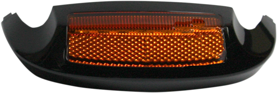 CUSTOM DYNAMICS LED Front Fender Tip - Amber LED/Amber Lens - Black GEN-FT-AA-BLK