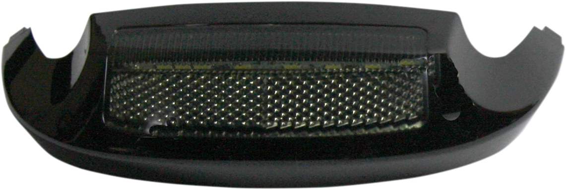 CUSTOM DYNAMICS LED Front Fender Tip - Amber LED/Smoke Lens - Black GEN-FT-AS-BLK