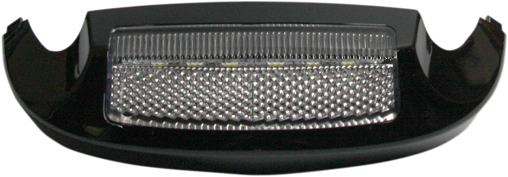 CUSTOM DYNAMICS LED Front Fender Tip - White LED/Clear Lens - Black GEN-FT-WC-BLK