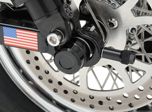 DRAG SPECIALTIES Axle Caps - Rear - Black - Pair 0214-0833