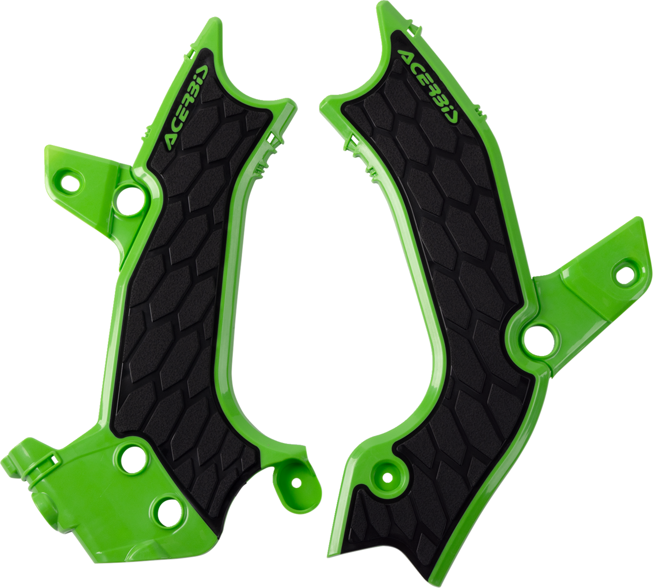 ACERBIS X-Grip Frame Guards - Green/Black - KX 250/X/450 2983671089