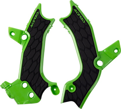 ACERBIS X-Grip Frame Guards - Green/Black - KX 250/X/450 2983671089