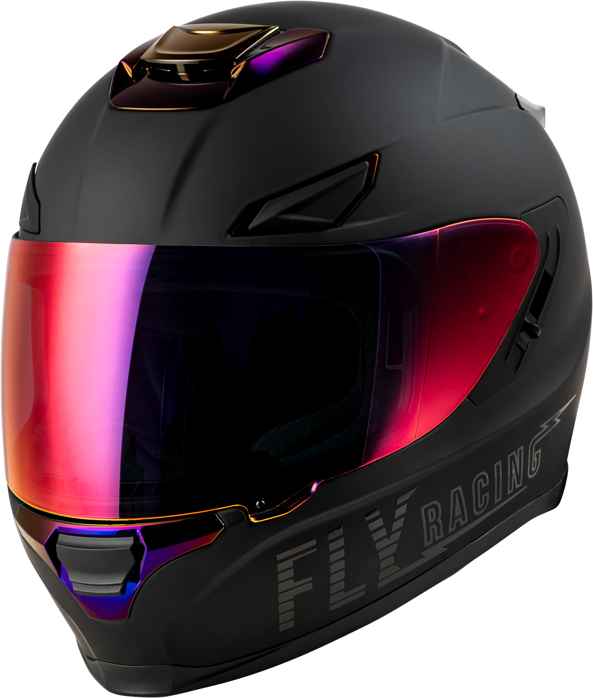 Sentinel Recon Helmet Matte Black/Purple Chrome Md