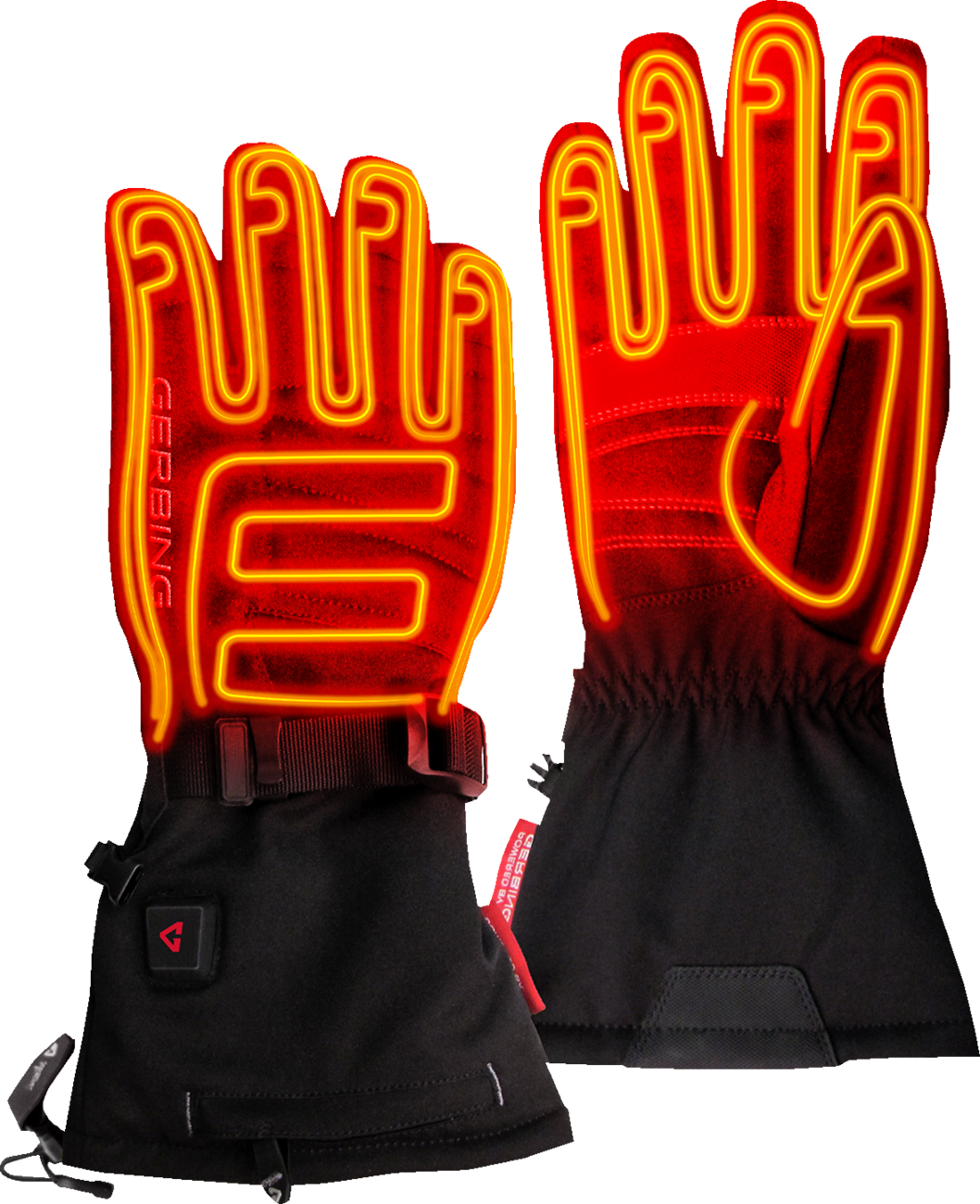 GERBING HEATED CLOTHING 7 V S7 Battery Heated Gloves - Black - Large GER-GVS7-M-B-L