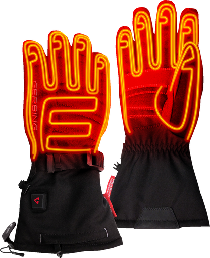 GERBING HEATED CLOTHING 7 V S7 Battery Heated Gloves - Black - Large GER-GVS7-M-B-L