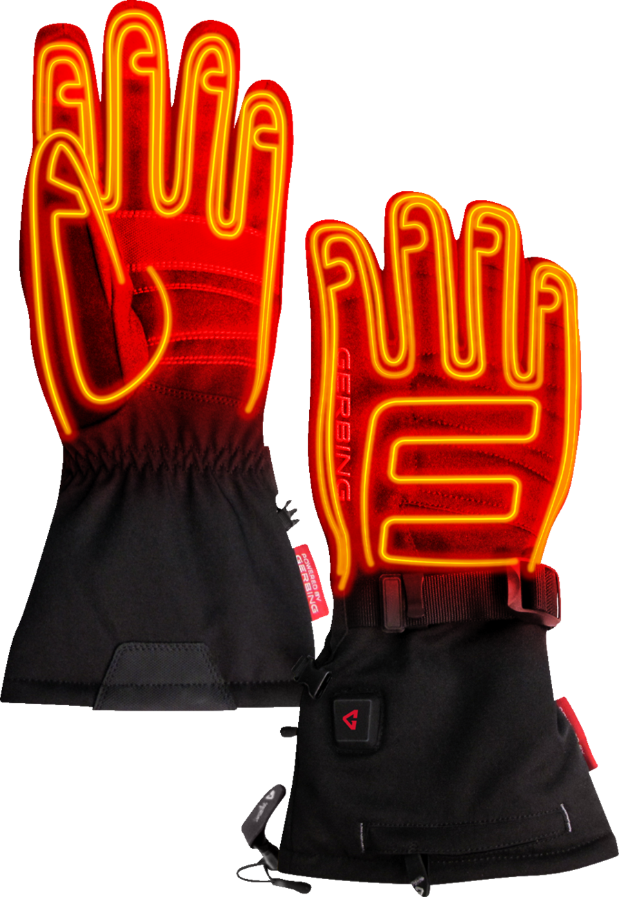 GERBING HEATED CLOTHING 7 V S7 Battery Heated Gloves - Black - Large GER-GVS7-M-B-L
