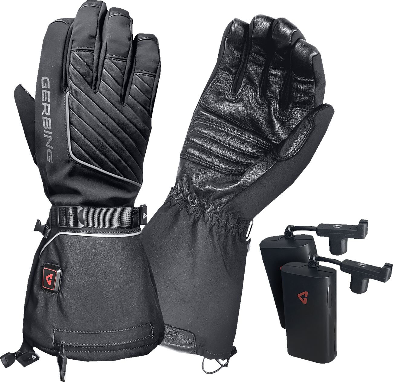 GERBING HEATED CLOTHING 7 V Atlas Ultra-Flex Battery Heated Gloves - Black - Large GER-AFGV-7V-M-L