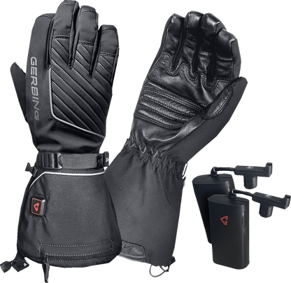 GERBING HEATED CLOTHING 7 V Atlas Ultra-Flex Battery Heated Gloves - Black - Large GER-AFGV-7V-M-L