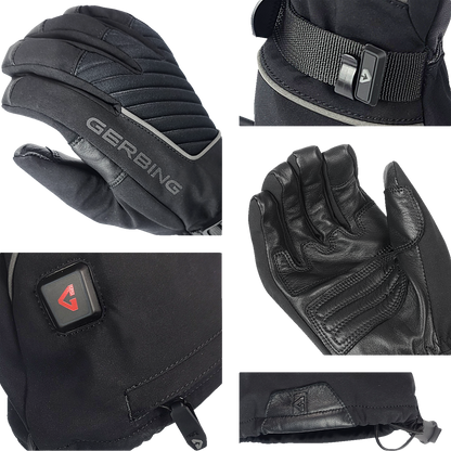 GERBING HEATED CLOTHING 7 V Atlas Ultra-Flex Battery Heated Gloves - Black - Small GER-AFGV-7V-M-S