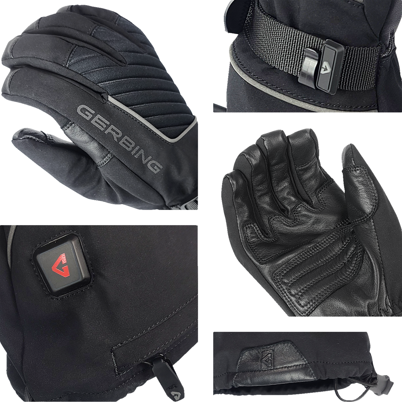 GERBING HEATED CLOTHING 7 V Atlas Ultra-Flex Battery Heated Gloves - Black - Large GER-AFGV-7V-M-L