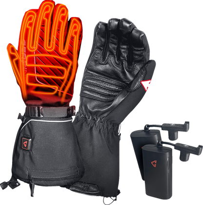 GERBING HEATED CLOTHING 7 V Atlas Ultra-Flex Battery Heated Gloves - Black - 2XL GER-AFGV-7V-M-XXL