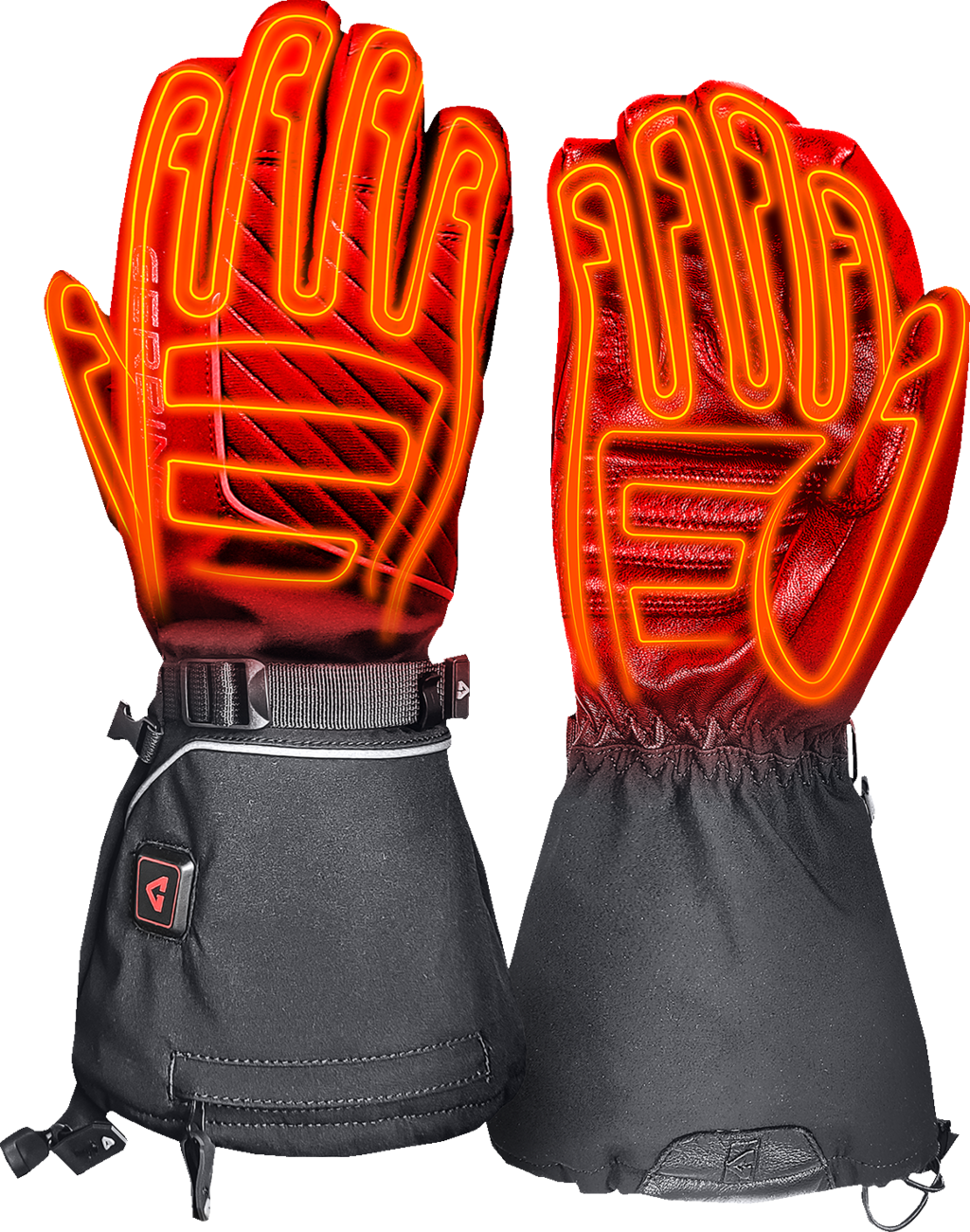 GERBING HEATED CLOTHING 7 V Atlas Ultra-Flex Battery Heated Gloves - Black - 2XL GER-AFGV-7V-M-XXL