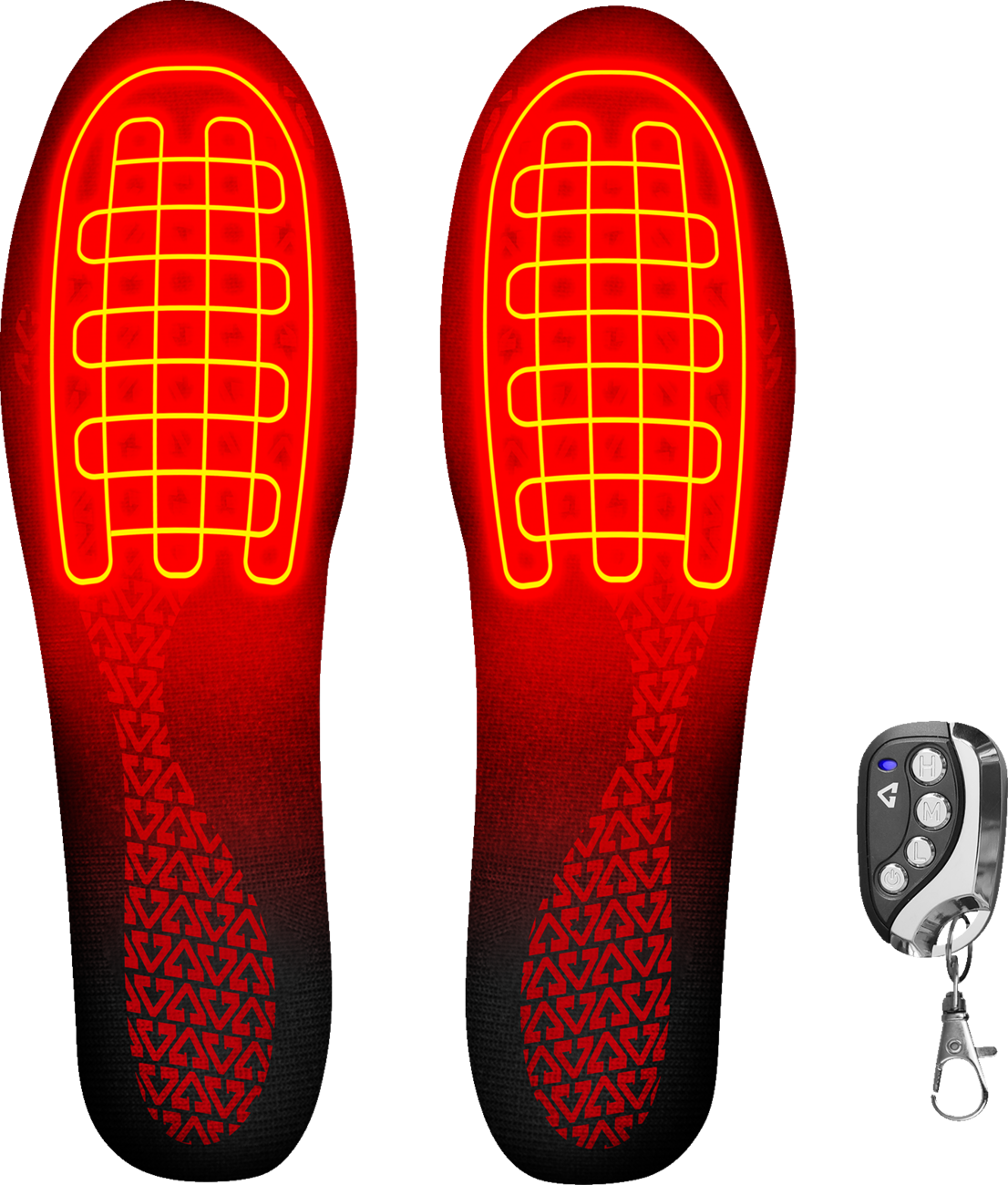 GERBING HEATED CLOTHING 3V Rechargeable Heated Insoles with Remote - Small/Medium GER-INS-3V-S-M