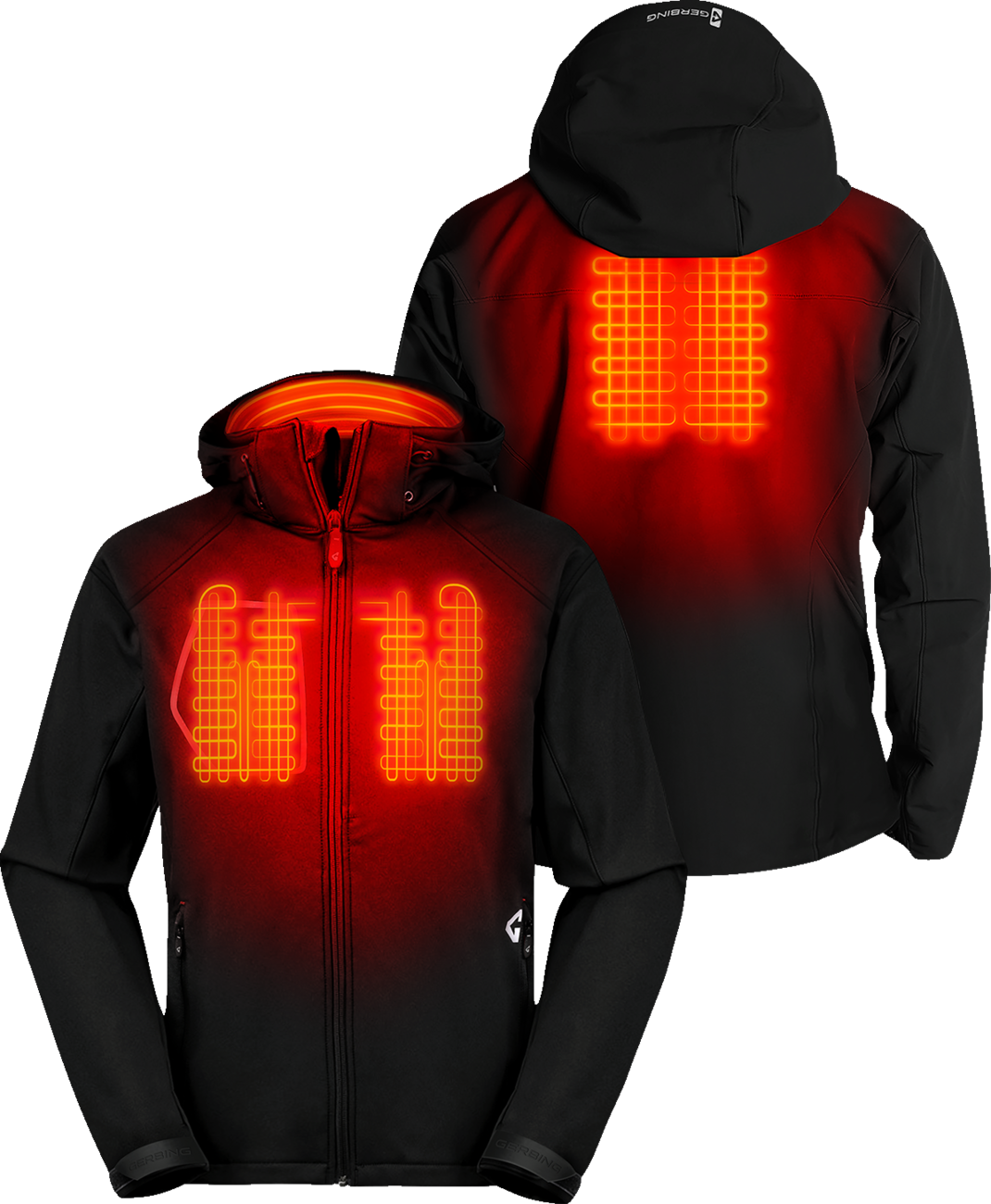 GERBING HEATED CLOTHING 7V Torrid Softshell Heated Jacket 2.0 - Black - Medium GER-TJKT-7V-M-B-M
