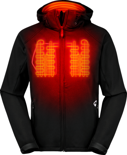 GERBING HEATED CLOTHING 7V Torrid Softshell Heated Jacket 2.0 - Black - XL GER-TJKT-7V-M-B-XL