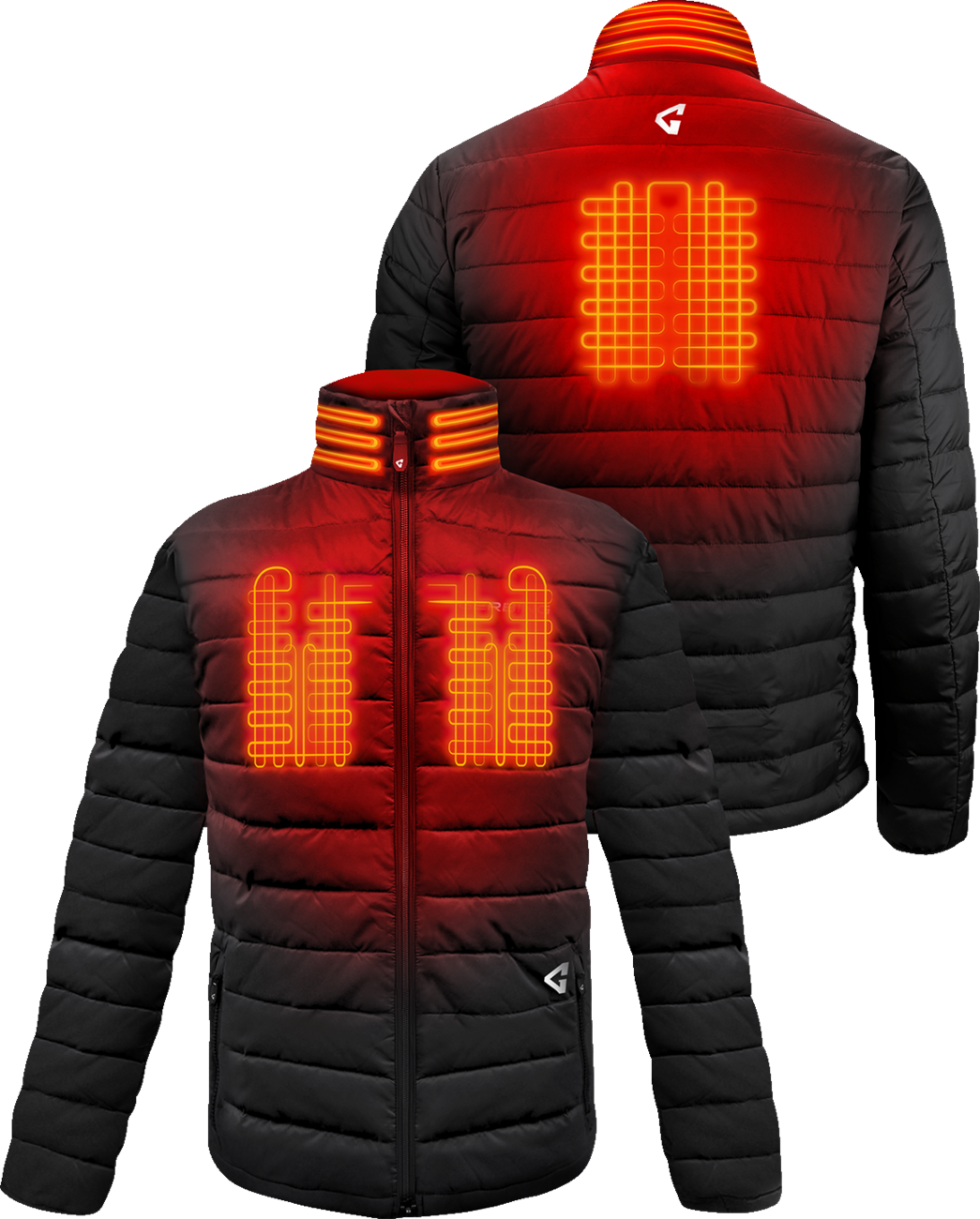 GERBING HEATED CLOTHING 7V Khione Insulated Heated Puffer Jacket 2.0 - Black - Small GER-KPJKT-7V-M-B-S
