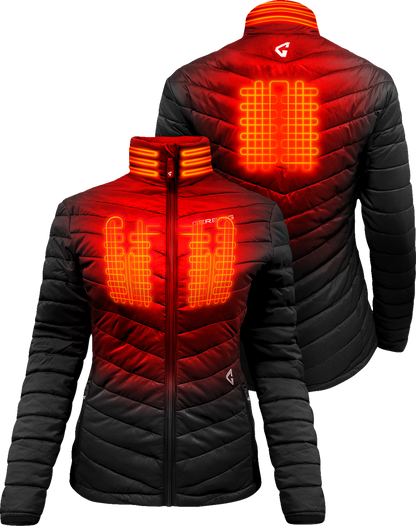 GERBING HEATED CLOTHING Women's 7V Khione Insulated Heated Puffer Jacket 2.0 - Medium GER-KPJKT-7V-W-B-M